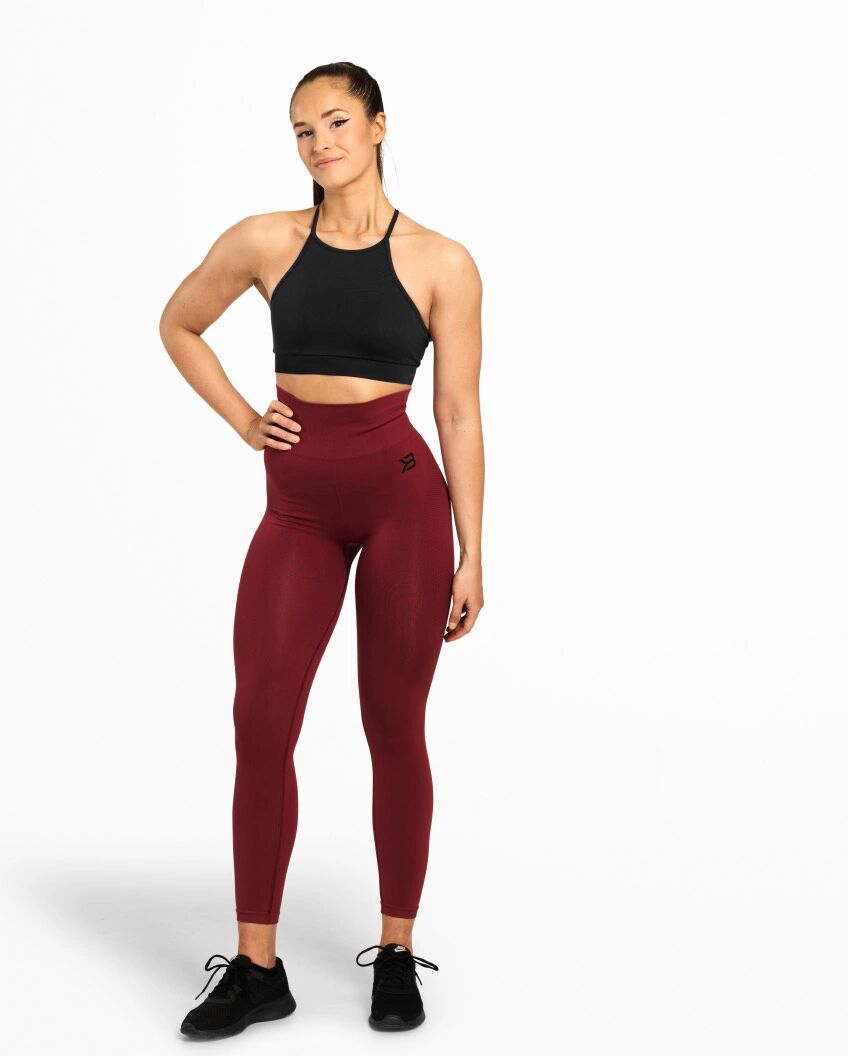 Better Bodies Rockaway Leggings, Sangria Red, S