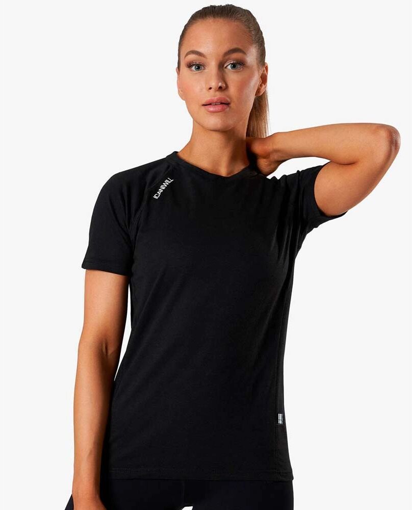 Icaniwill Wmn Tri-blend Clean Tee, Black, Xl