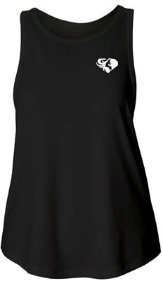 Womens Best Fit Tank Top Black/white, L