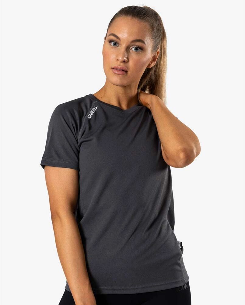 Icaniwill Mesh T-shirt Wmn, Dark Grey