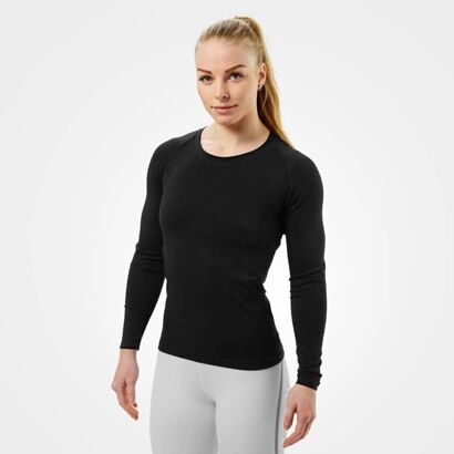 Better Bodies Nolita Seamless Ls, Black Melange, Xs