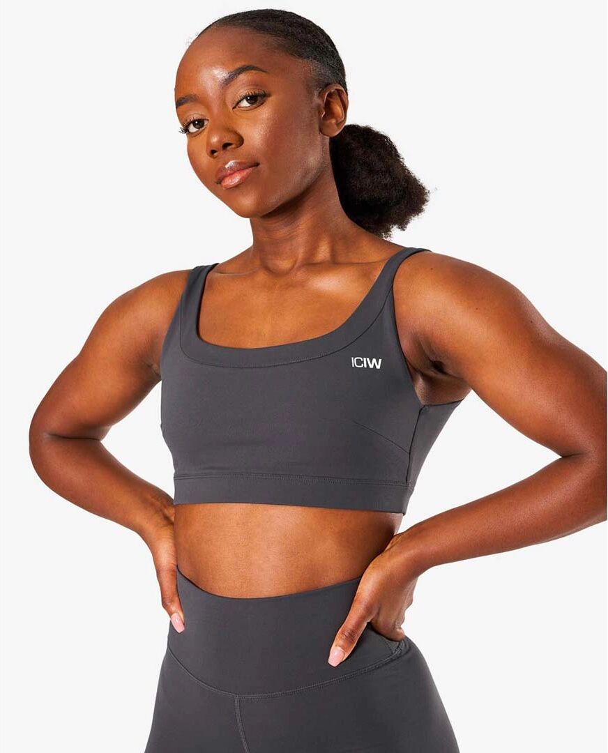 Icaniwill Nimble Sports Bra, Anthracite