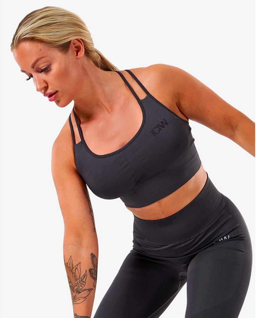 Icaniwill Define Seamless Sport Bra, Graphite, L