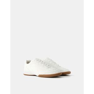 Bershka Baskets Style Football Femme 38 Blanc - Publicité