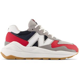 New Balance - Baskets en Mesh & Velours de Cuir 57/40 gris/rouge/blanc GrisRougeBlanc - Publicité