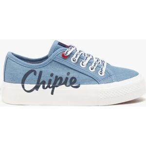 Chipy Baskets fille en toile unie style denim a semelle plateforme - Chipie - 36 - CHIPIE denim