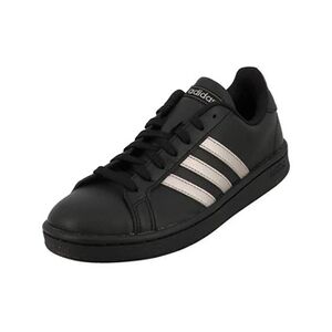 Adidas Chaussures basses cuir ou simili Grand court nr w Noir taille : 37 1/3 réf : 48198 - Publicité