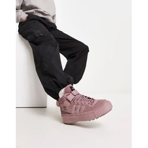 adidas Originals - Forum Bonega - Baskets mi-hautes - Violet sombre-Blanc Blanc 36 2/3 female - Publicité