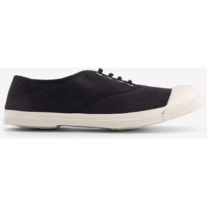 BENSIMON TENNIS LACETS FEMME En coton carbone CARBONE 36,37,38,39,40,41