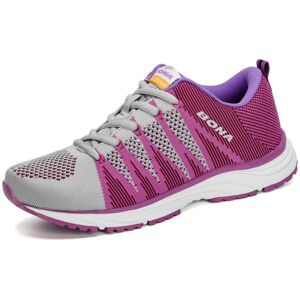 BONA nouveau Style typique femmes chaussures de course en plein air marche Jogging baskets à lacets maille chaussures de sport doux - Publicité