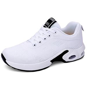 XPERSISTENCE Femme Mode Chaussures de Sports Course Fitness Gym Athlétique Multisports Outdoor Casual Air Baskets Blanc 40 EU - Publicité