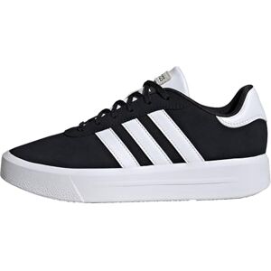 Adidas Femme Court Platform Suede Basket, Core Black/FTWR White/FTWR White, 37 1/3 EU - Publicité