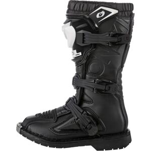 O'NEAL   Motocross Boots   Kids   Enduro Motorcycle   Confort grâce à l'Air-Mesh-Insole, quatre boucles, matériel synthétique de haute qualité   Bottes Rider Pro Youth   Noir   Taille 3/35 - Publicité