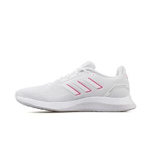 Adidas Femme Run Falcon 2.0 Chaussures de Running Entrainement, Blanc (Cloud White/Screaming Pink), 36 2/3 EU - Publicité