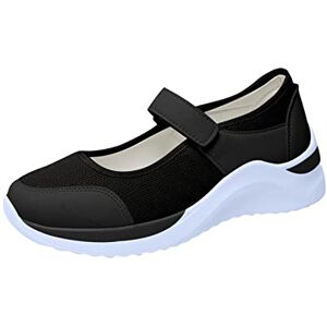 Allence 2023 Mode Marche Sport Chaussures pour Femmes Chaussures de Chaussures Plates Respirantes à Basket Confortable Sneakers de Sport tricotées à Fond Souple, en Maille Basket Femme Chaussure de Course - Publicité