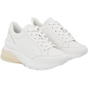 Calvin Klein Femme Wedge Runner Lace UP WN  Baskets à Semelle épaisse, Blanc (Bright White/Black), 36.5 EU - Publicité