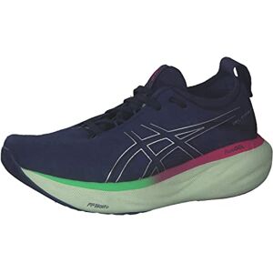 Asics Nimbus 25 Chaussure de Course sur Route pour Femme Bleu Jaune 40 EU - Publicité