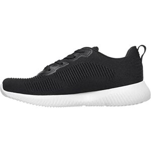 Skechers Bobs Squad Tough Talk, Baskets Femme, Noir (Black White Engineered Knit Blk), 35 EU - Publicité