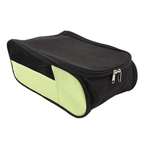 LANTRO JS Sac de rangement pour chaussures de golf portable Anti-poussière et respirant Idéal pour les voyages Convient pour homme et femme Noir et vert, comme sur l'image, as picture, comme sur l'image - Publicité