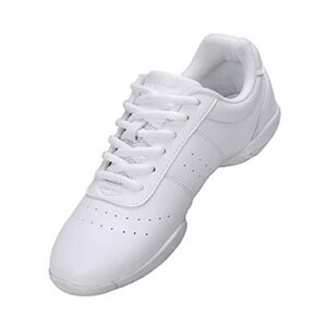 Lnafan Chaussures de sport à lacets pour femme et fille, blanc, 33.5 EU - Publicité