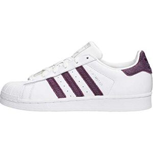 Adidas Superstar W, Chaussures de Fitness Femme, Blanc (Ftwbla/Rojnoc/Plamet 0), 36 2/3 EU - Publicité