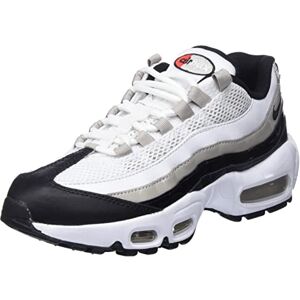 Nike Femme Air Max 95 Sneaker, White/Black-LT Iron Ore-University Red, 40 EU - Publicité