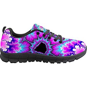 Biyejit coloré Tie Dye Mode Baskets Maille Ultra-léger athlétique Chaussures de Course pour Femmes Hommes - Publicité