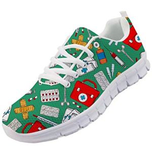 chaqlin infirmière Sneaker Femmes Hommes Chaussures de Course Univers Sport Fitness Athlétisme Garçons Filles À Lacets infirmière Baskets Légère Taille 40 EU - Publicité