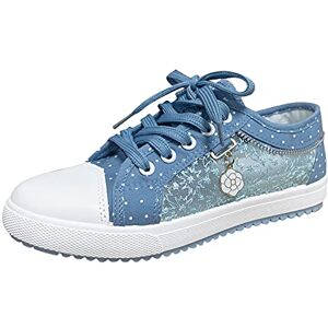 lcybem Casual Plate Baskets Femme Respirant Legeres Chaussures Mode Dentelle Chaussures de Sport Sneakers Bleu Ciel 40 - Publicité