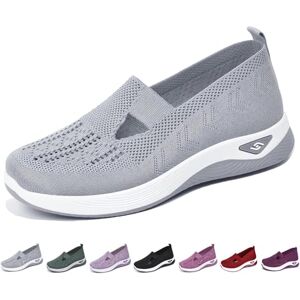 Susenstone Chaussures Femme Ete Confortable Pas Cher Soldes Baskets Basses Plate Running Jogging Sport Respirant Mesh Chaussette Fille Tennis Sneakers - Publicité