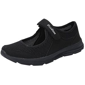 Routefuture Femmes D'été Chaussures Maille Anti Slip Fitness Velcro Chaussures De Sport Running Choc Absorbant des Chaussures De Performance Sportive Gym Formateurs - Publicité