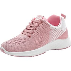 Solike Chaussures Femme Solike Chaussures de Course Running Sport Compétition Trail entraînement Femme Fille Basket Sneakers Outdoor Running Sports Fitness Gym Shoes (37 EU, Rose-Vif) - Publicité