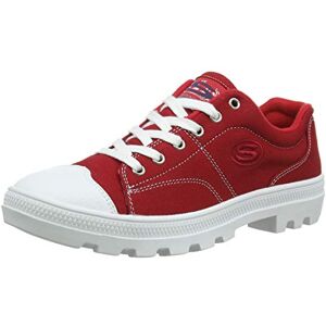 Skechers Femme Roadies-True Roots Baskets, Red Canvas/White Leather Trim Red, 40 EU - Publicité