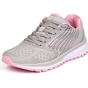 WHITIN Baskets Chaussures de Sport Femme Unisexe Running Course Athlétisme Multisports Outdoor Trail Randonnée Fitness Gris Rose 41 - Publicité