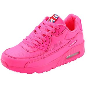 PADGENE Femme Baskets Mode Chaussures Sport Course Sneakers Fitness Gym athlétique Multisports Outdoor Casual, Rose, 36 EU - Publicité