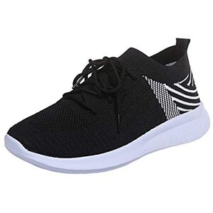 Blingko Chaussures Orthopédiques pour Femmes Baskets À Enfiler en Mesh Sneaker D'été Respirantes avec Coussin d'air Chaussures De Marche Légères Chaussures De Course À Plateforme Souple - Publicité