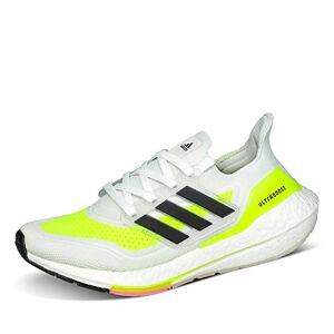 Adidas Femme Ultraboost 21 W Chaussure de Course, FTWR White/Core Black/Solar Yellow, 37 1/3 EU - Publicité