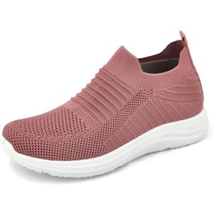 JOMIX Baskets Femme Chaussures sans Lacets Femme Chaussures de Marche Femme Chaussures Slip on Respirantes Fabriqué au Portugal (Rose, 37) - Publicité