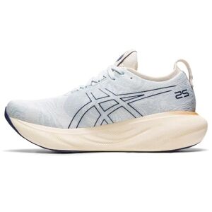 Asics Nimbus 25 Chaussure de Course sur Route pour Femme Blanc Beige 39.5 EU - Publicité