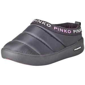Pinko Femme Garland Sneakers Nylon/Velours Chaussure de Gymnastique, Z99 Noir Limousine, 40 EU - Publicité
