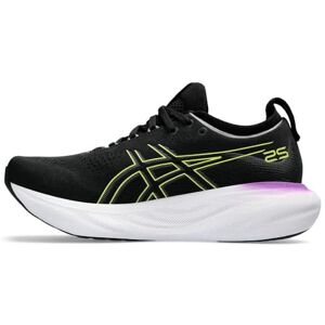 Asics Nimbus 25 Donna Chaussures de Course Noir Jaune - Publicité