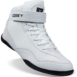 CORE Chaussures de Lutte pour Hommes, Femmes et Enfants Wrestling Shoes, Lutte Homme Chaussures d'arts Martiaux antidérapantes, Blanc, 36.5 EU - Publicité