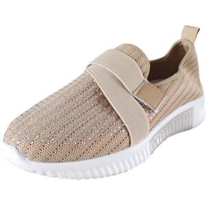 Générique Chaussure De Sport Femme Mode Basket Mode Air Running Course Chaussures sans Lacet Ete Outdoor Casual Mesh Respirant Confort Sneakers Chaussures de Sécurité - Publicité