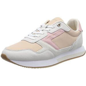 Tommy Hilfiger Baskets De Running Femme Essential TH Runner Chaussures De Sport, Beige (Misty Blush), 39 EU - Publicité