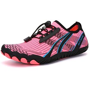 PADGENE Chaussures d'eau pour Homme et Femme à Séchage Rapide Chaussures Aquatiques Unisexe pour la Natation, B614 Rose, 41 EU - Publicité