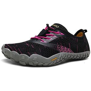 SAGUARO Chaussures de Course Homme Femme Barefoot Trail Courir Chaussure de Sport Indoor Outdoor Chaussures D'Athlétisme Yoga Vélo Rando Chaussons(052 Rose, 41 EU) - Publicité