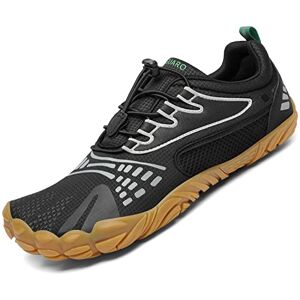 SAGUARO Chaussures de Trail Running Femme Chaussures Minimalistes Chaussures de Sport Outdoor & Indoor Gym Fitness Randonnée Escalade Marche Barefoot Shoes Chaussures Aquatiques, Encre Noir, 36 EU - Publicité