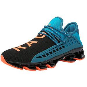 FUSHITON Chaussures de Sport Femme Basket Running Chaussures de Course Chaussure Fitness Tennis Sneakers, Bleu 01, 40EU - Publicité