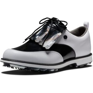 Footjoy Premiere Issete, Chaussure de Golf Femme, Blanc Noir Verni, 40 EU - Publicité