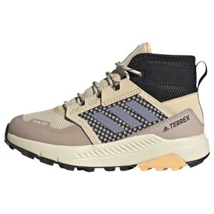 Adidas Terrex Trailmaker Mid Rain.RDY Hiking Shoes Trail Running, Sand strata/Silver Violet/Acid Orange, 35 EU - Publicité